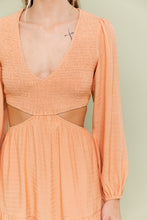 Load image into Gallery viewer, LE LIS V-NECK SMOCKING BODICE DRESS