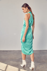 Do + Be Collection WRAP CROSS NECK DRESS