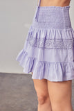 Do + Be Collection LACE TRIM DETAIL SKIRT