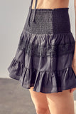 Do + Be Collection LACE TRIM DETAIL SKIRT