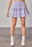 Do + Be Collection LACE TRIM DETAIL SKIRT