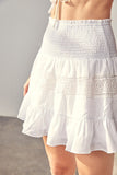 Do + Be Collection LACE TRIM DETAIL SKIRT