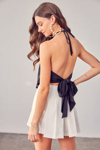 Do + Be Collection OPEN BACK TIE BOW TOP