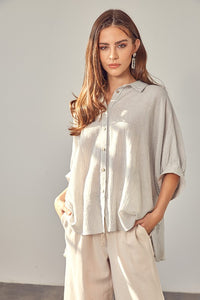 Mustard Seed STRIPED BUTTON UP SHIRT