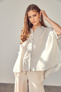Mustard Seed STRIPED BUTTON UP SHIRT