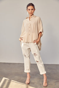 Mustard Seed STRIPED BUTTON UP SHIRT
