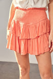 Mustard Seed RUFFLE MINI SKIRT WITH SHORTS