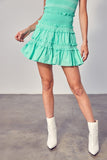 Do + Be Collection TIERED RUFFLE SKIRT