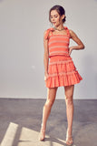 Do + Be Collection TIERED RUFFLE SKIRT