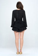 Load image into Gallery viewer, One and Only Collective Inc Long Sleeve Tiered Mini Romper