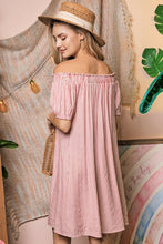 Load image into Gallery viewer, Ninexis Off The Shoulder Dress with CF Button Detail