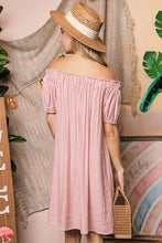 Load image into Gallery viewer, Ninexis Off The Shoulder Dress with CF Button Detail