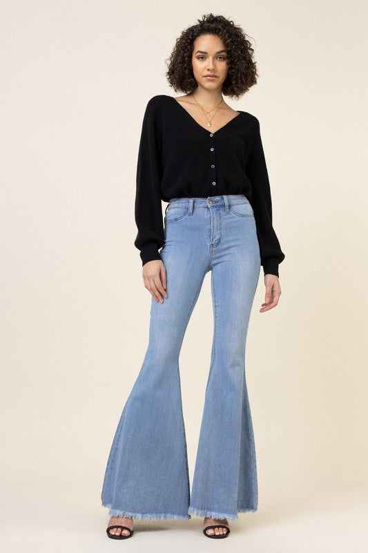 Vibrant M.i.U High Waisted Flare Jeans