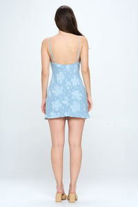One and Only Collective Inc Jacquard Cowl Neck Slip Dress