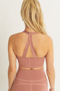 Love Tree Crop Halter Back Detail Top