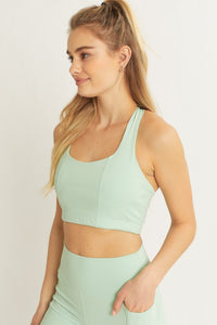 Love Tree Crop Halter Back Detail Top