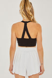 Love Tree Crop Halter Back Detail Top