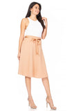 Moa Collection Solid, A-line, knee length skirt