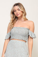 Load image into Gallery viewer, TIMING PATTY OFF THE SHOULDER FLORAL SET