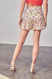 Do + Be Collection FLOWER MULTI SKORT