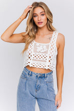 Load image into Gallery viewer, LE LIS Sleeveless Crochet Top