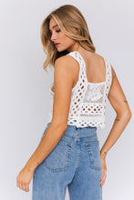 Load image into Gallery viewer, LE LIS Sleeveless Crochet Top