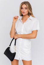 Load image into Gallery viewer, LE LIS HALF SLEEVE SHIRT MINI DRESS