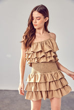 Load image into Gallery viewer, Do + Be Collection SMOCKED WAIST RUFFLE ROMPER