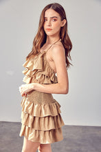 Load image into Gallery viewer, Do + Be Collection SMOCKED WAIST RUFFLE ROMPER