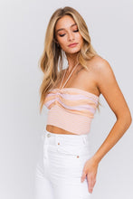 Load image into Gallery viewer, LE LIS HALTER NECK SWEATER CROP TOP