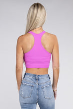 Load image into Gallery viewer, ZENANA Ribbed Cropped Racerback Tank Top