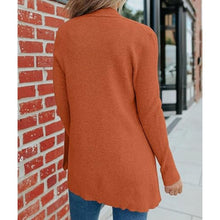 Load image into Gallery viewer, Lightweight Open Front Waffle Knit Sweaters with Pockets, SIZE SMALL, 1C-136T006