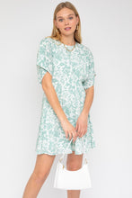Load image into Gallery viewer, KIMONO SLEEVE FLORAL PRINT DRESS