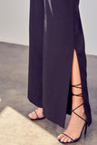 Do + Be Collection DEEP V-NECK WIDE LEG JUMPSUIT