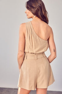 Do + Be Collection ONE SHOULDER SELF TIE ROMPER