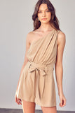 Do + Be Collection ONE SHOULDER SELF TIE ROMPER