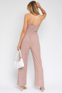 Gilli SLEEVELESS SCOOP NECK WIDE LEG JUMPSUIT