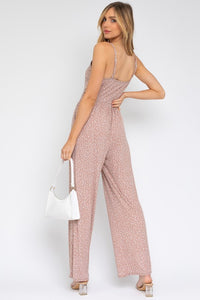 Gilli SLEEVELESS SCOOP NECK WIDE LEG JUMPSUIT