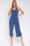 Gilli Sleeveless Drawstring Cropped Jumpsuit