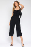 Gilli Sleeveless Drawstring Cropped Jumpsuit