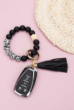 Load image into Gallery viewer, Aili&#39;s Corner Silicone Color Block Print Key Ring Bracelet