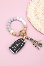 Load image into Gallery viewer, Aili&#39;s Corner Silicone Color Block Key Ring Bracelet