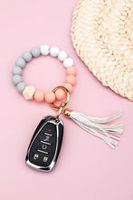 Load image into Gallery viewer, Aili&#39;s Corner Silicone Color Block Key Ring Bracelet