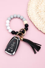 Load image into Gallery viewer, Aili&#39;s Corner Silicone Color Block Key Ring Bracelet