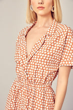 Load image into Gallery viewer, Mustard Seed COLLARED OVERLAP POLKA DOT ROMPER