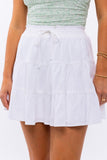 LE LIS SMOCKING WAIST FLARE SKIRT