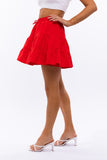 LE LIS SMOCKING WAIST FLARE SKIRT