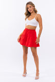 LE LIS SMOCKING WAIST FLARE SKIRT