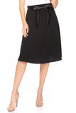 Moa Collection Solid, A-line, knee length skirt