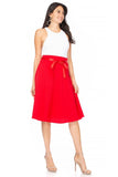 Moa Collection Solid, A-line, knee length skirt